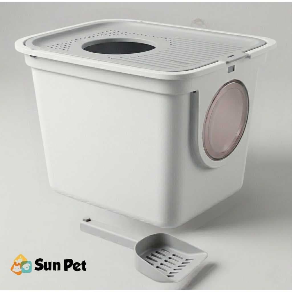 Caixa de Areia para Gato Banheiro Chalesco Toilet Plus Grande Gatos