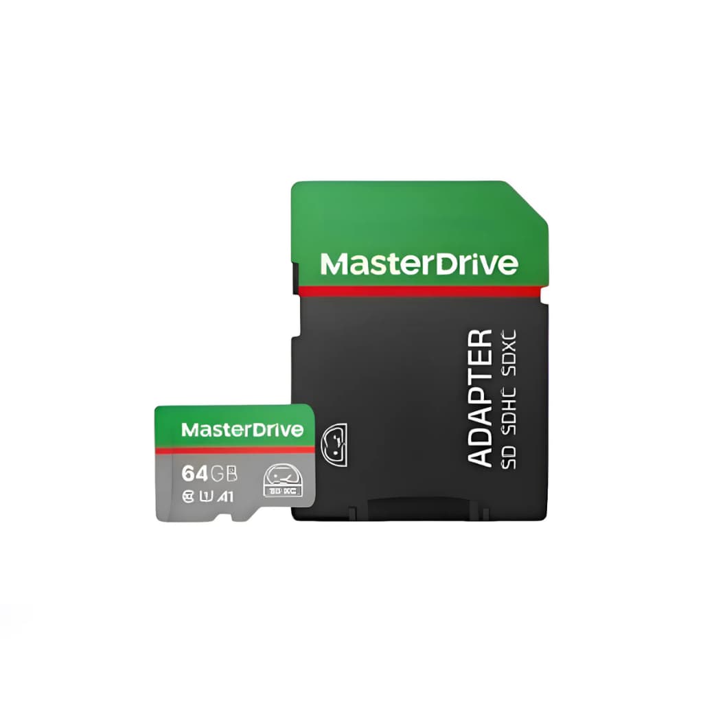 MicroSD MasterDrive Classe 10 A1 16GB 32GB 64GB com Adaptador SD Alta Velocidade