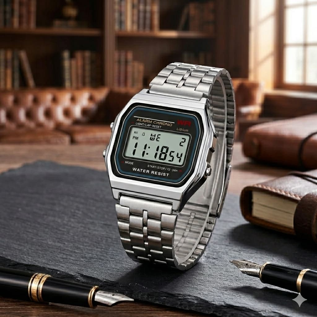 Relógio Digital LED Vintage Retrô Unissex Masculino e Feminino Estiloso | ENVIO IMEDIATO
