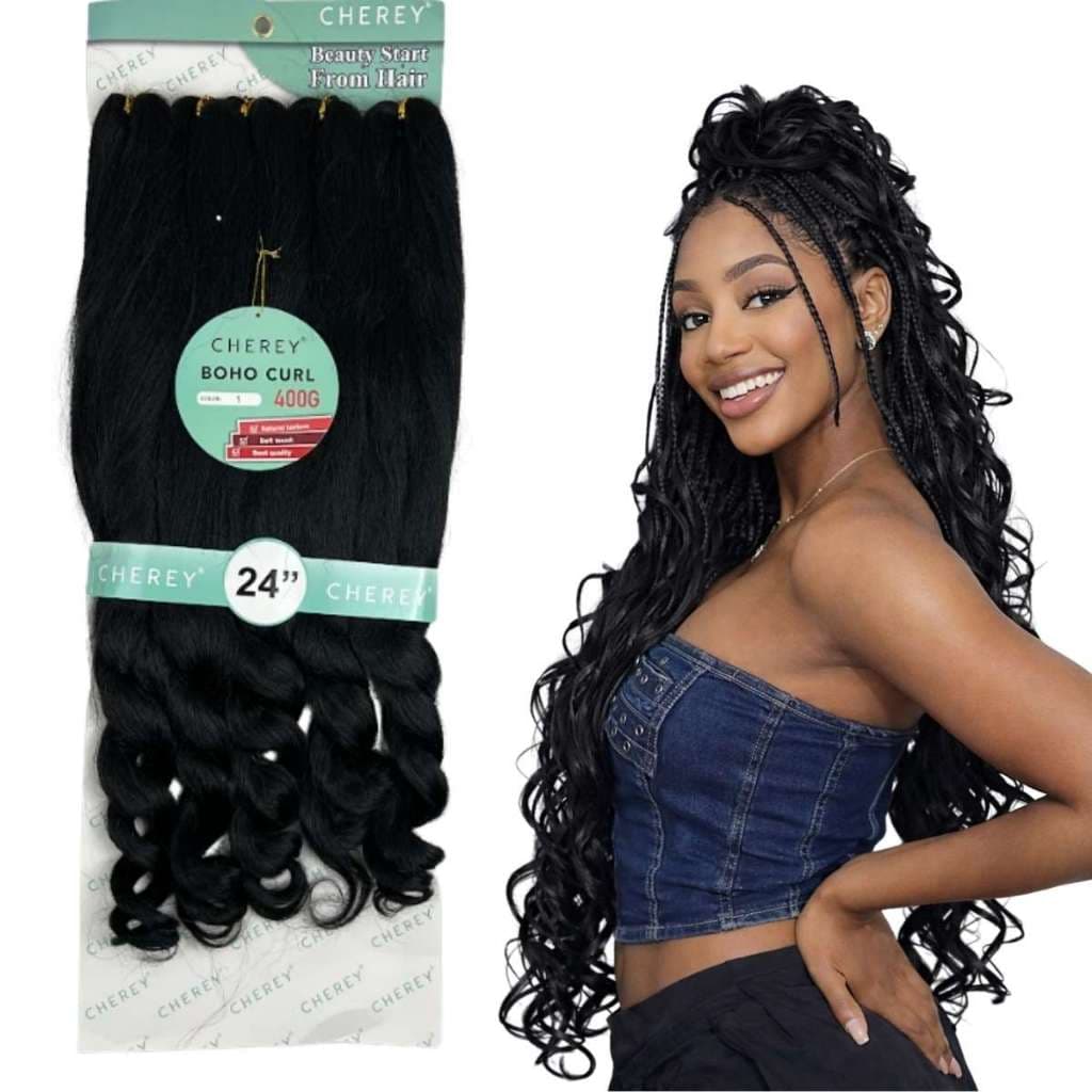 Cabelo Boho Curl Fibra Premium Jumbo Gypsy Braids Fulani Trança Gringa