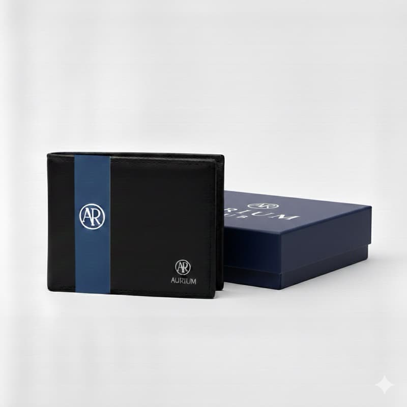 Carteira Masculina Couro Premium Aurium De Luxo Elegante - ACOMPANHA CAIXA