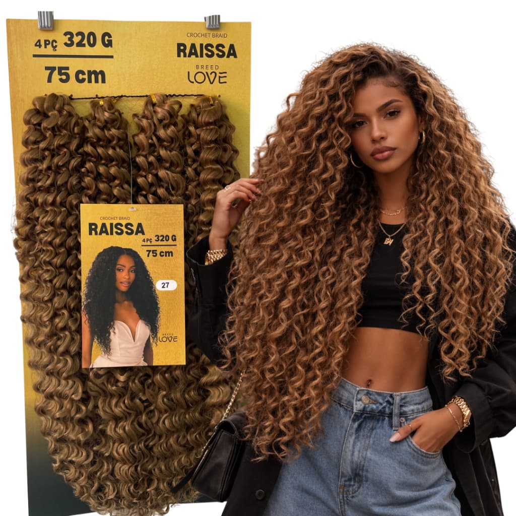 Cabelo Cacheado Raissa 75cm 320g Bio Crochet Braid