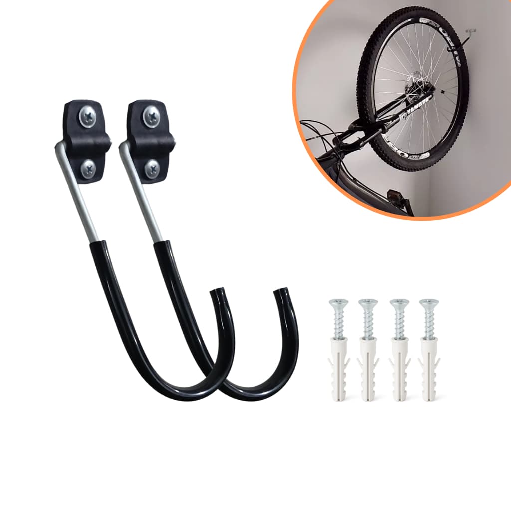 KIT 1/2/3/4 Gancho Suporte Vertical Bicicleta Parede MTB Speed Aro Infantil/26/27/29