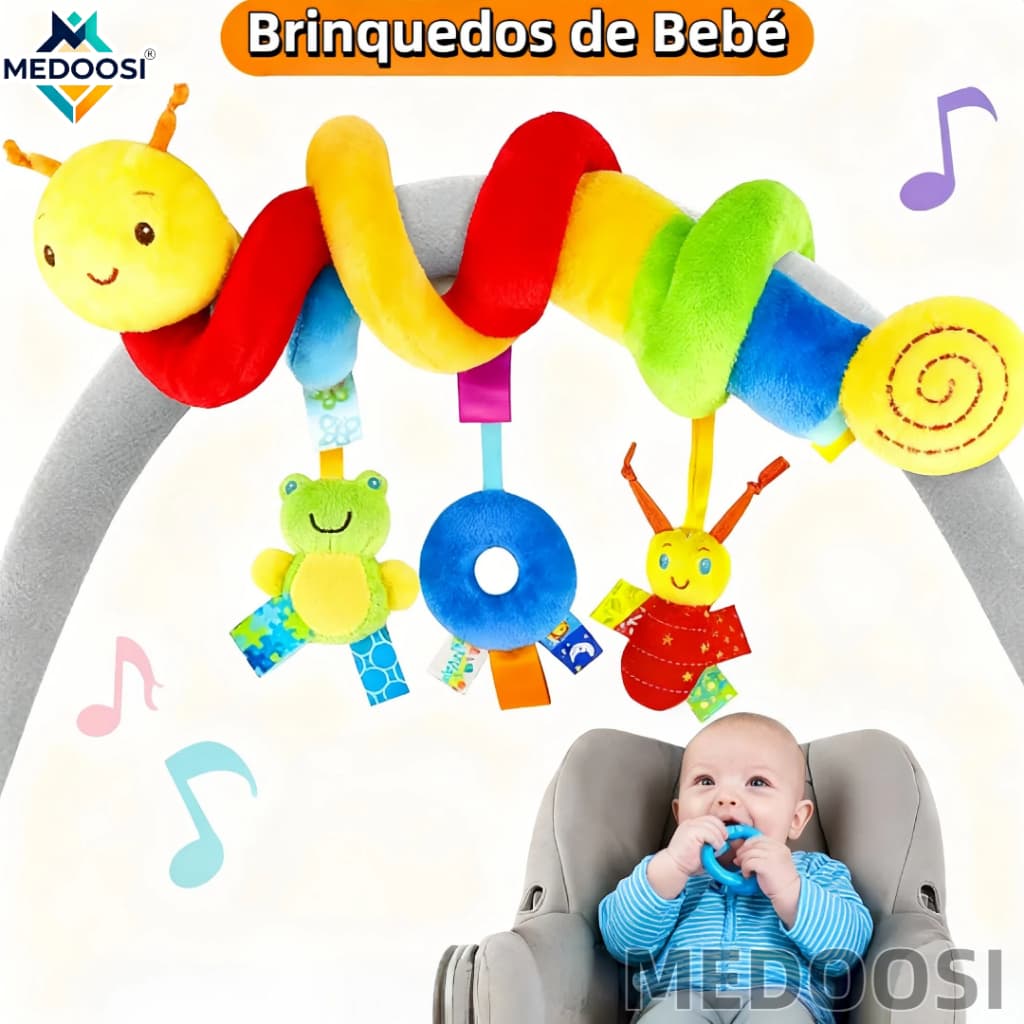Bebê Recém Nascido Coruja ARCO IRIS/ Mobile 0-3 Anos Centopeia para Carrinho de Brinquedo Sensorial  Berço Com Chocalho