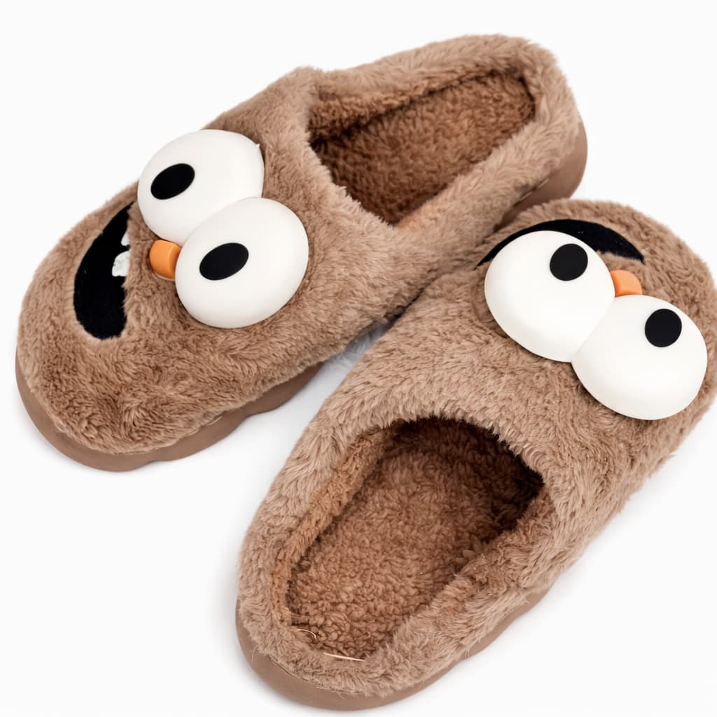 Pantufa Chinelo Adulto Olhinhos Solado Nuvem Inverno CV-212