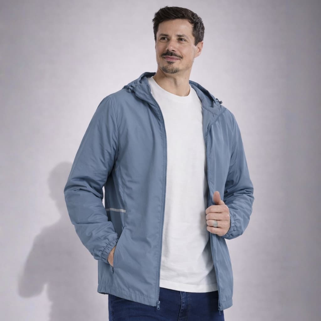 Jaqueta Masculina Corta Vento Poliamida Leve Impermeável Casual Esportiva Inverno Vicio Fatal