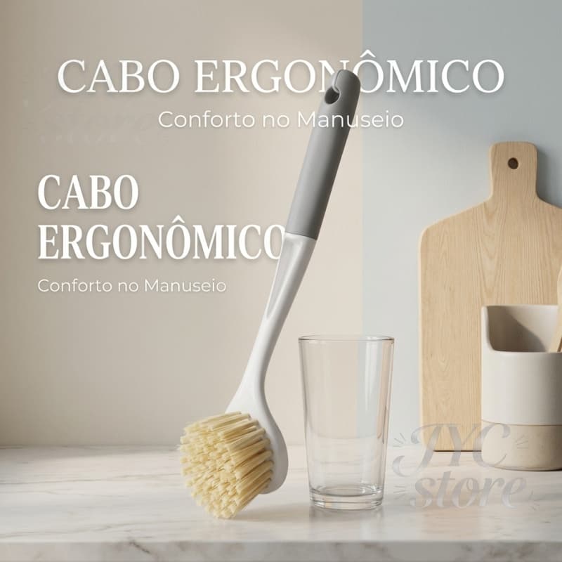 Escova De Cozinha De Cabo Longo,Ferramentas para limpar panelas,Escova de limpeza para panelas antiaderentes