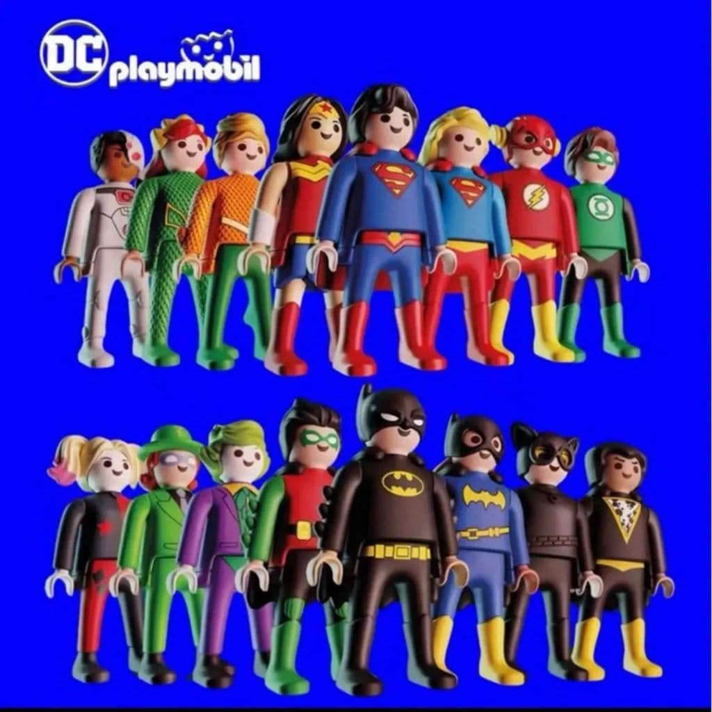 Boneco Playmobil DC Kinder Ovo Colecionável