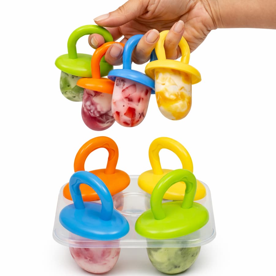 Kit Forma Para Picolé Infantil Bebê Buba Forminha Livre de BPA Atoxico Criança