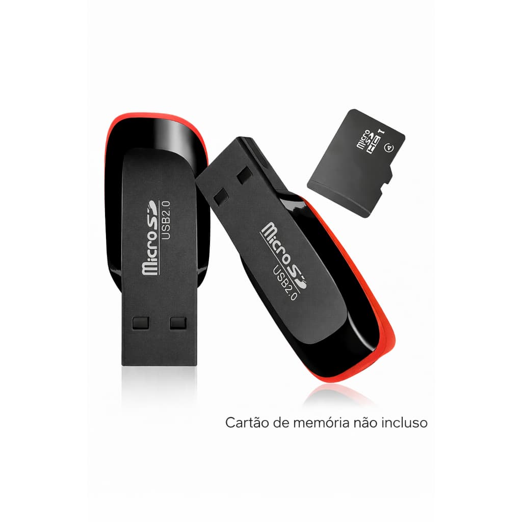 Adaptador Leitor Cartão De Memória Micro SD USB 2.0 Para Computador Notebook