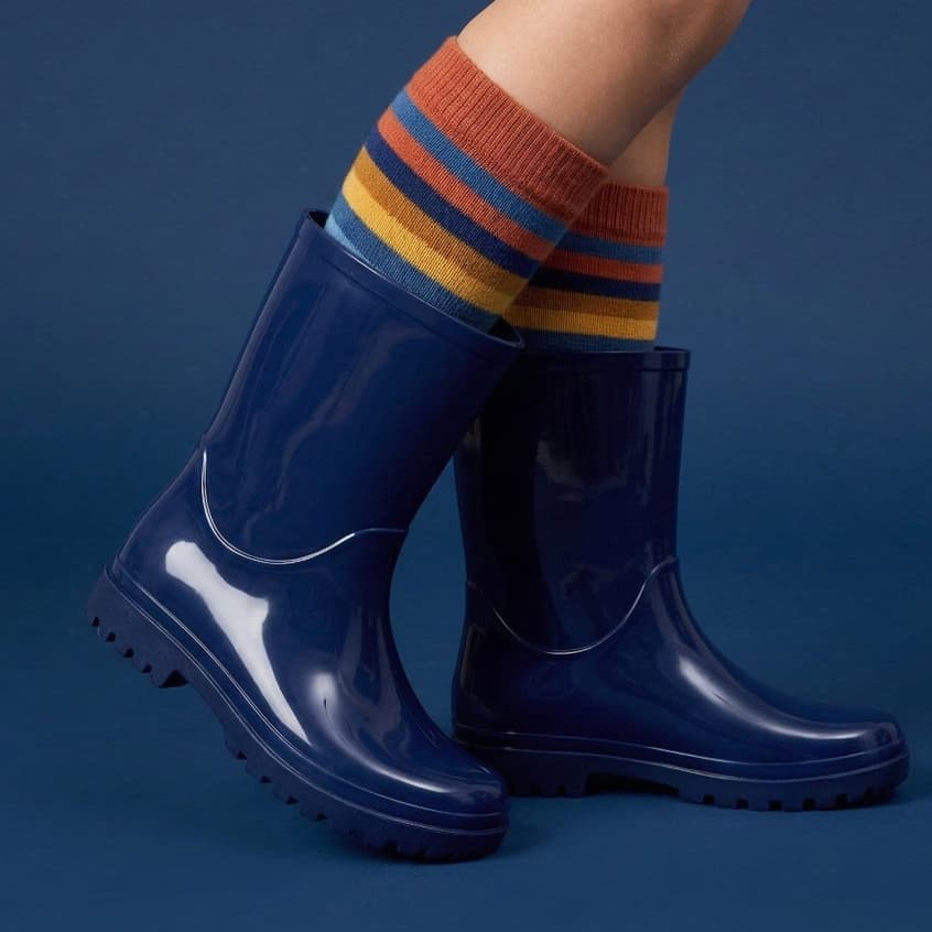 Bota Galocha Infantil Masculina Cano Alto Impermeável Chuva