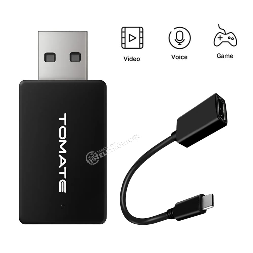 Adaptador USB CarPlay Android Auto Wireless WiFi Bluetooth 5.0 Plug Play MTC189