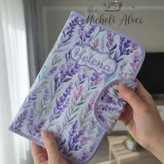 Capa de caderneta de vacinação PLASTIFICADA/Porta documentos do bebê