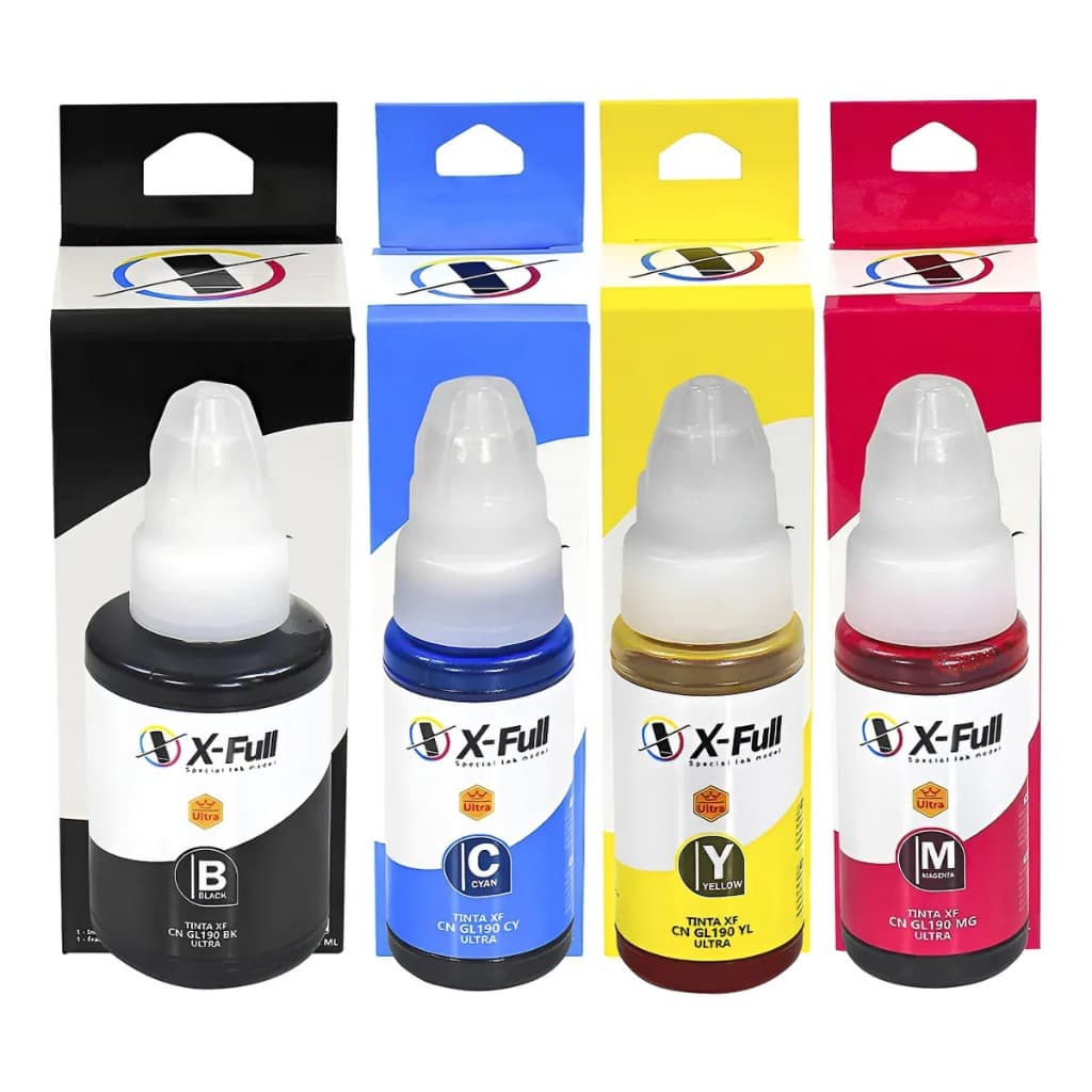 Kit Refil De Tintas Para Canon g3110 g4100 gi190 Genérico Cores Impressão Profissional Impressora