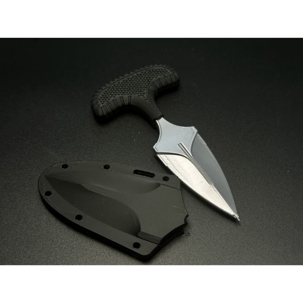 Faca Tática Push Dagger Safe Maker - Réplica de Coleção Premium Realista - Sem corte