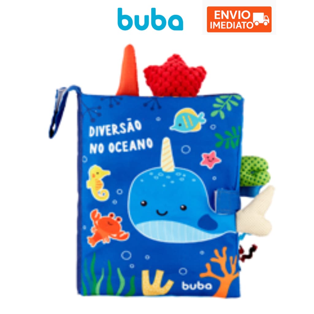 Buba Livro De Atividades Sensorial Fundo Mar Livrinho Brinquedo infantil Bebe Oceano Animal Floresta