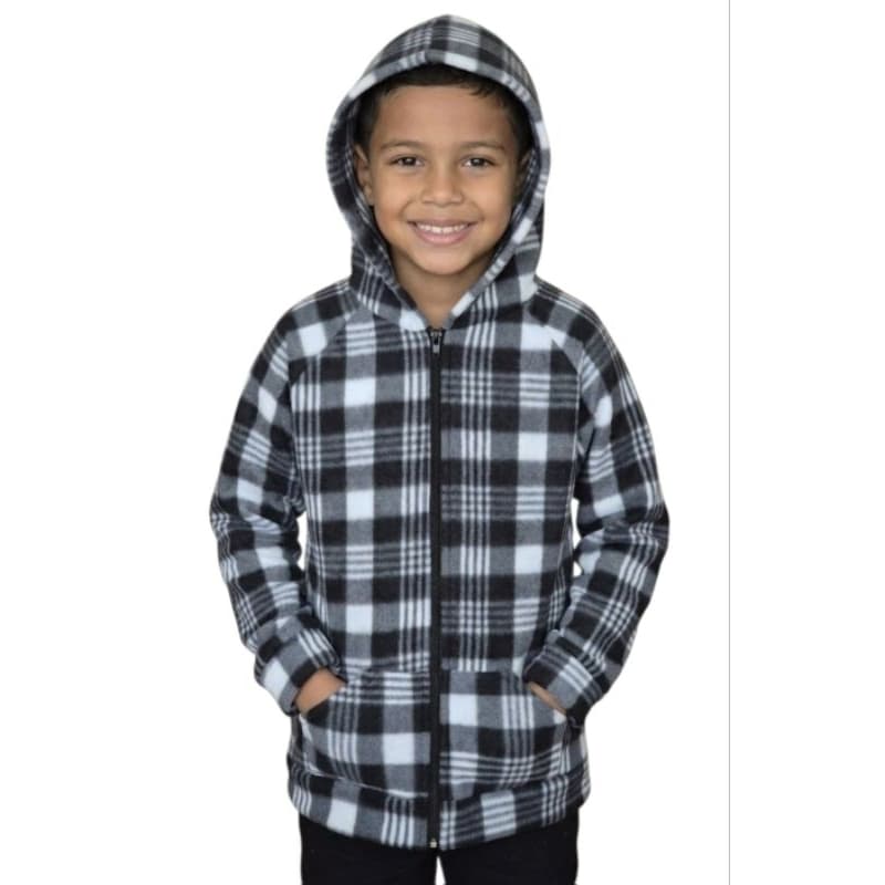 Casaco Soft  de inverno xadrez .Jaqueta infantil quentinha menino menina do 4 ao 16.