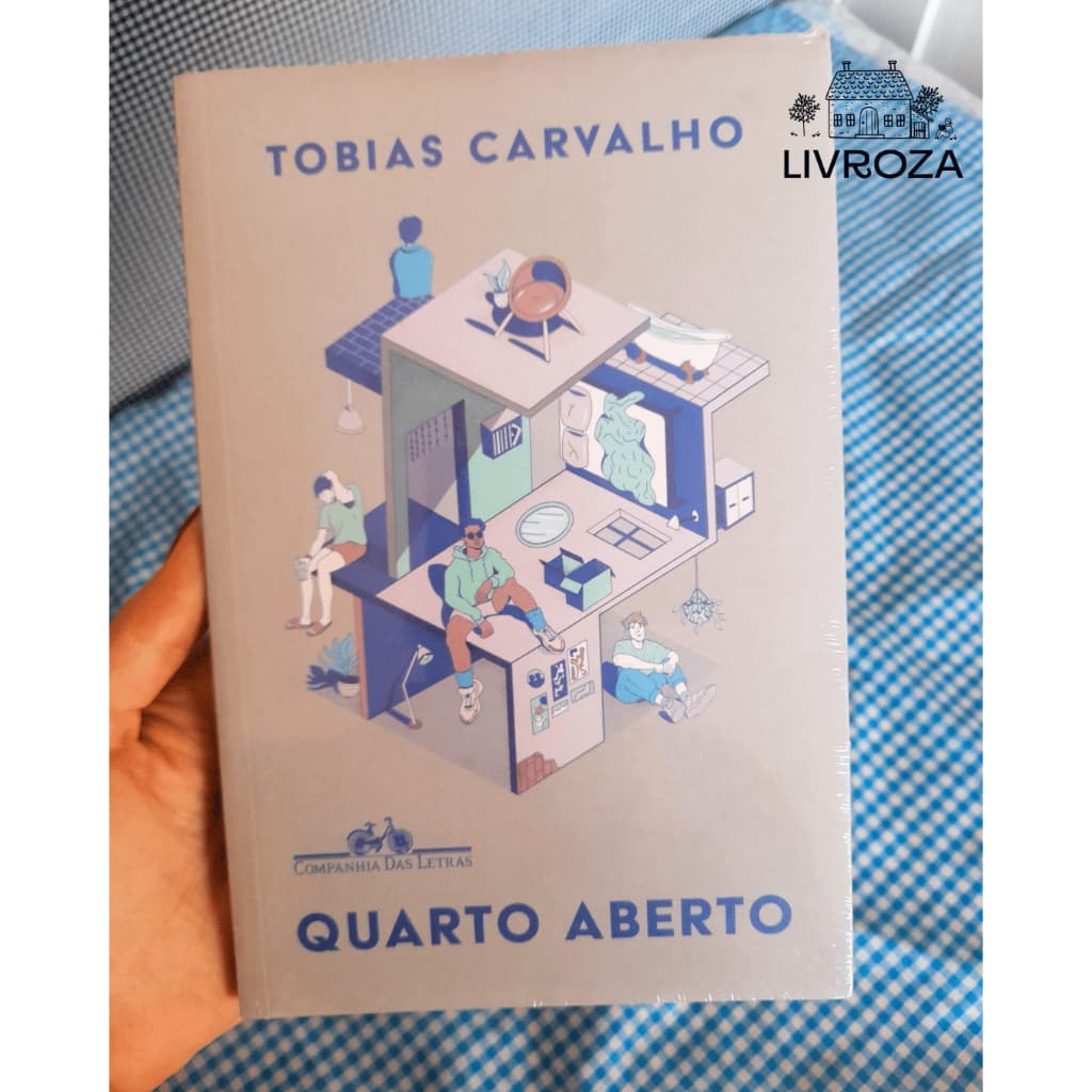 (NOVO) Livro Quarto aberto - Tobias Carvalho (lacrado) com marcador de brinde - Companhia das Letras