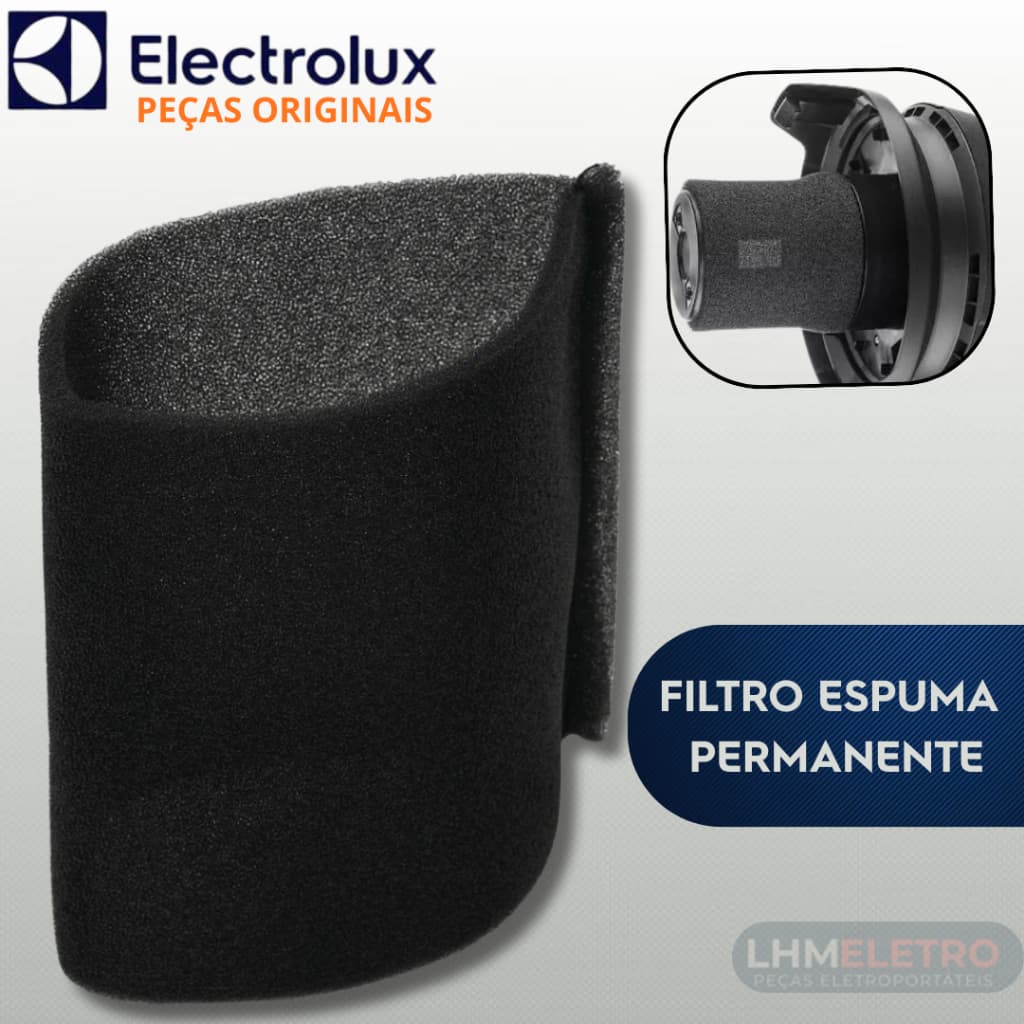Filtro Espuma Permanente Aspirador Electrolux A10 Smart Flex AWD01 Hidrolux AQP10 AQP20 A10N1 A20S