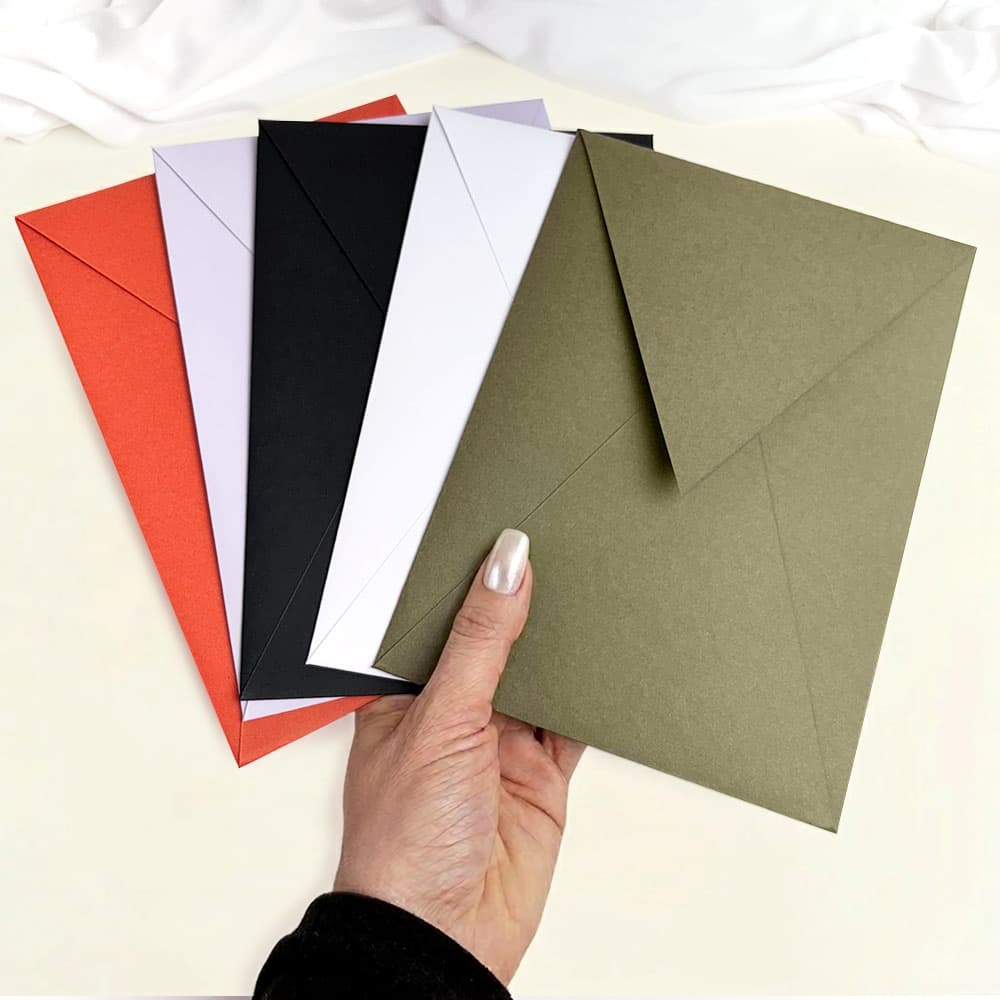 ENVELOPE PARA CONVITE DE CASAMENTO BICO VERTICAL 16x22cm COLORIDO