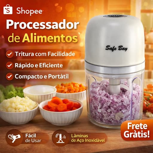 Mini Processador Elétrico De Alimentos USB SAFE BUY