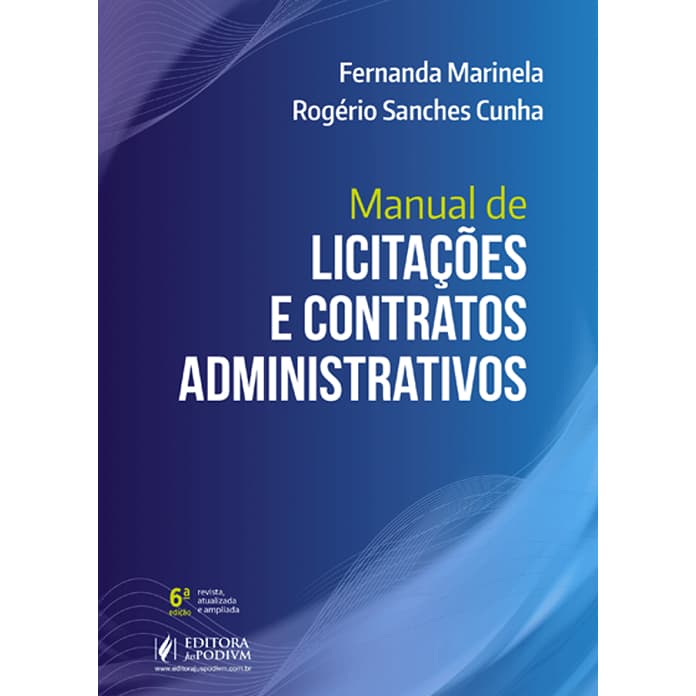 Manual De Licitacoes E Contratos Administrativos - 6 Edição 2026 Juspodivm