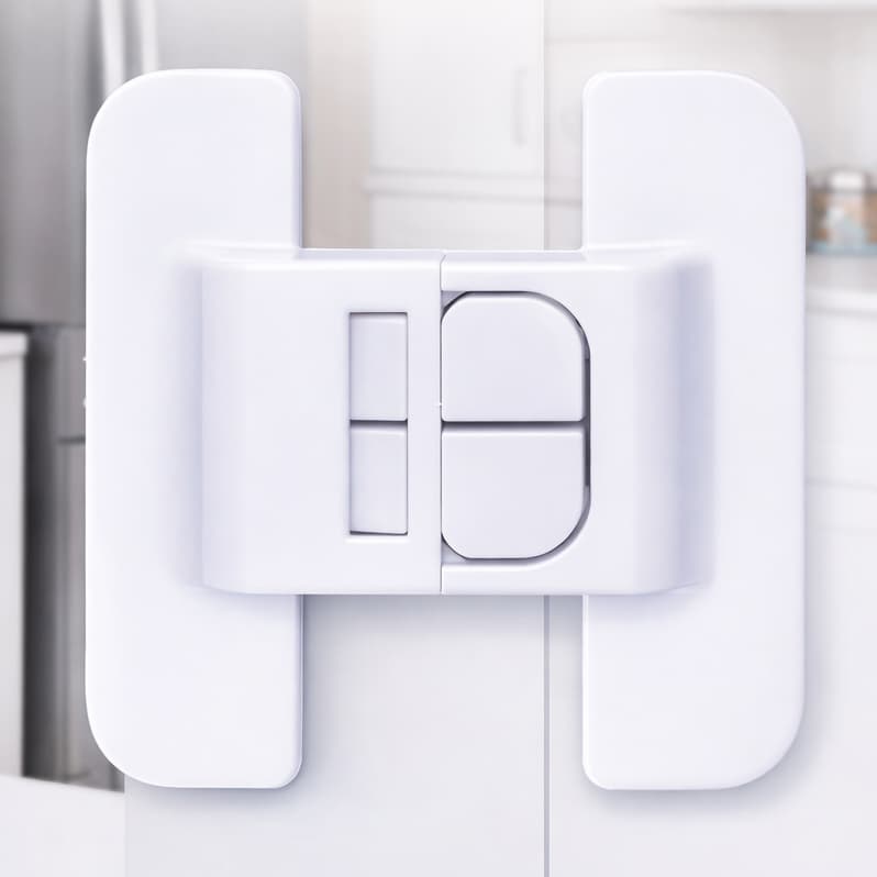 Trava de Segurança Geladeira 1 até 4 Un Fechadura Adesiva de Geladeira Gaveta Armário e Portas