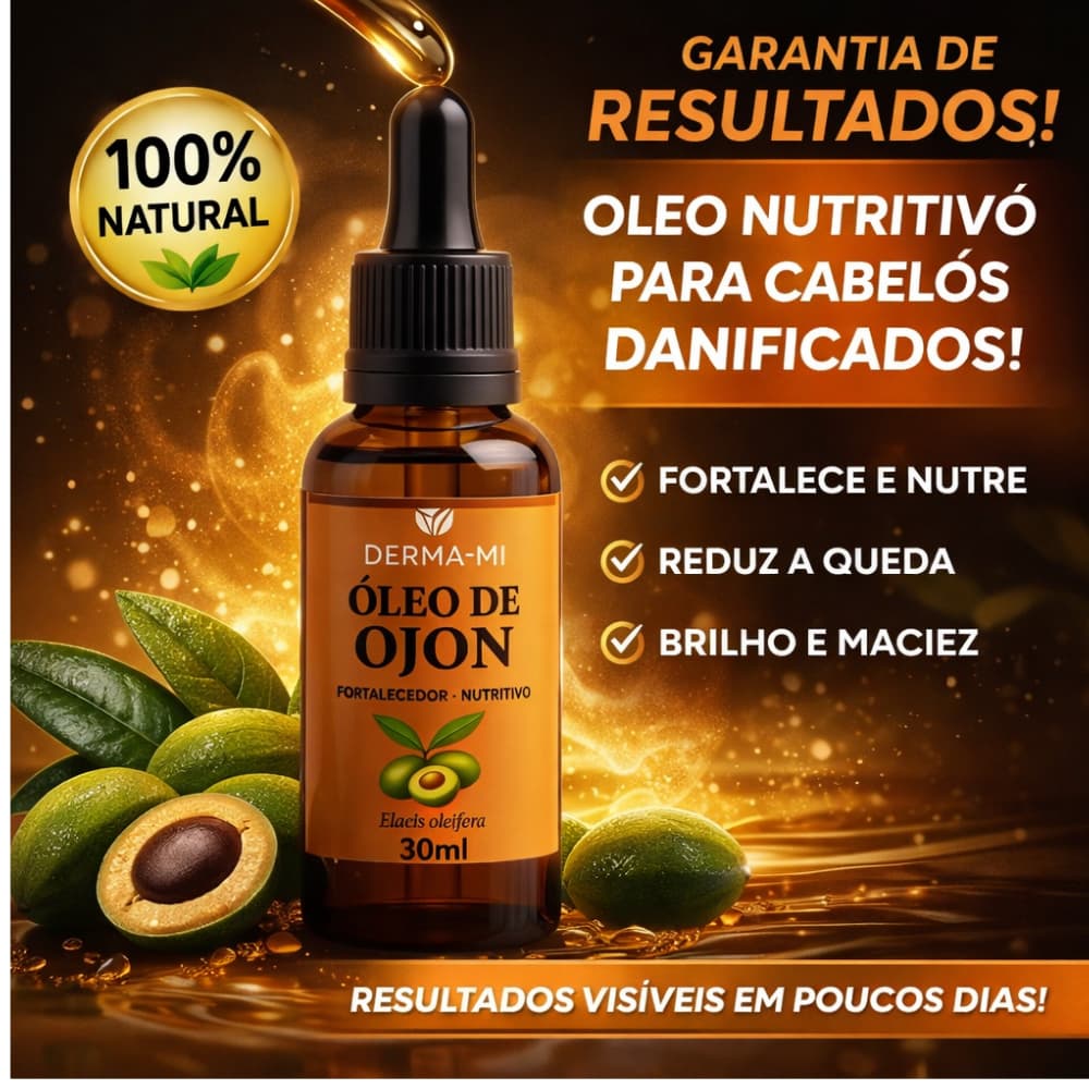 Óleo de Ojon 100% Puro 30 ml para cabelos e pele