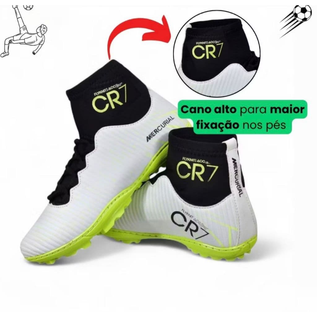 Chuteira infantil society costurada colada leve e macia super resistente para futuros campeões dos gramados sinteticos