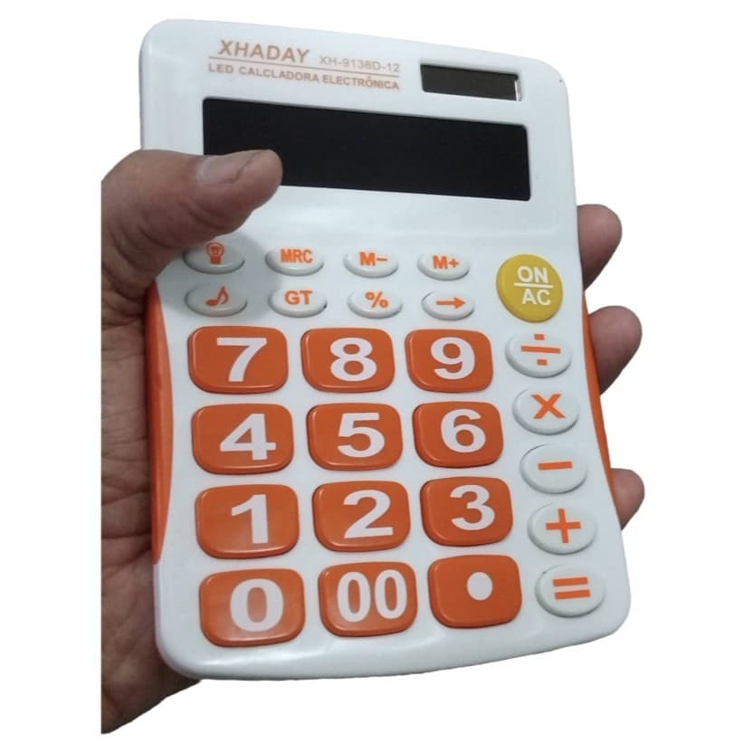 Calculadora de Mesa 12 Dígitos com Teclado – Ideal para Escritório Estudo Casa
