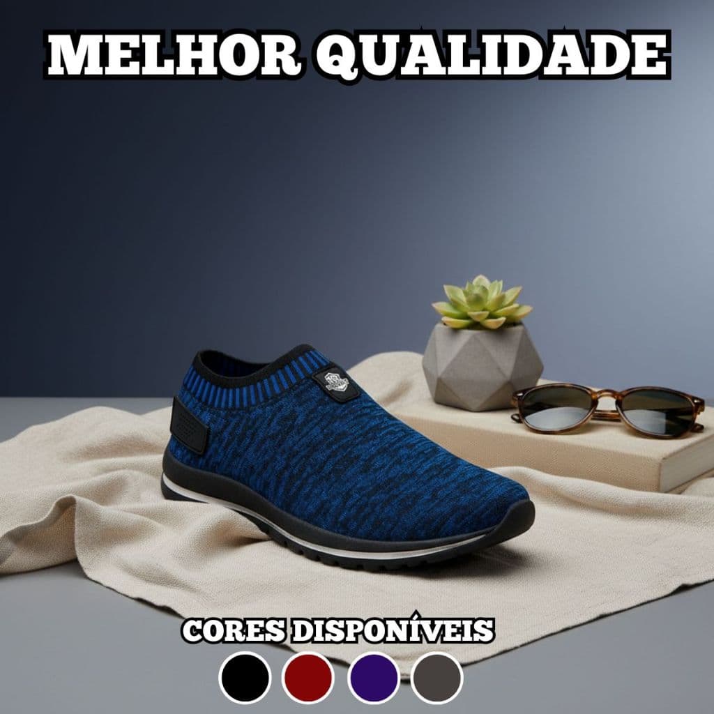 Tênis Masculino Esportivo Estilo Meia Slim Fit Envio Imediato