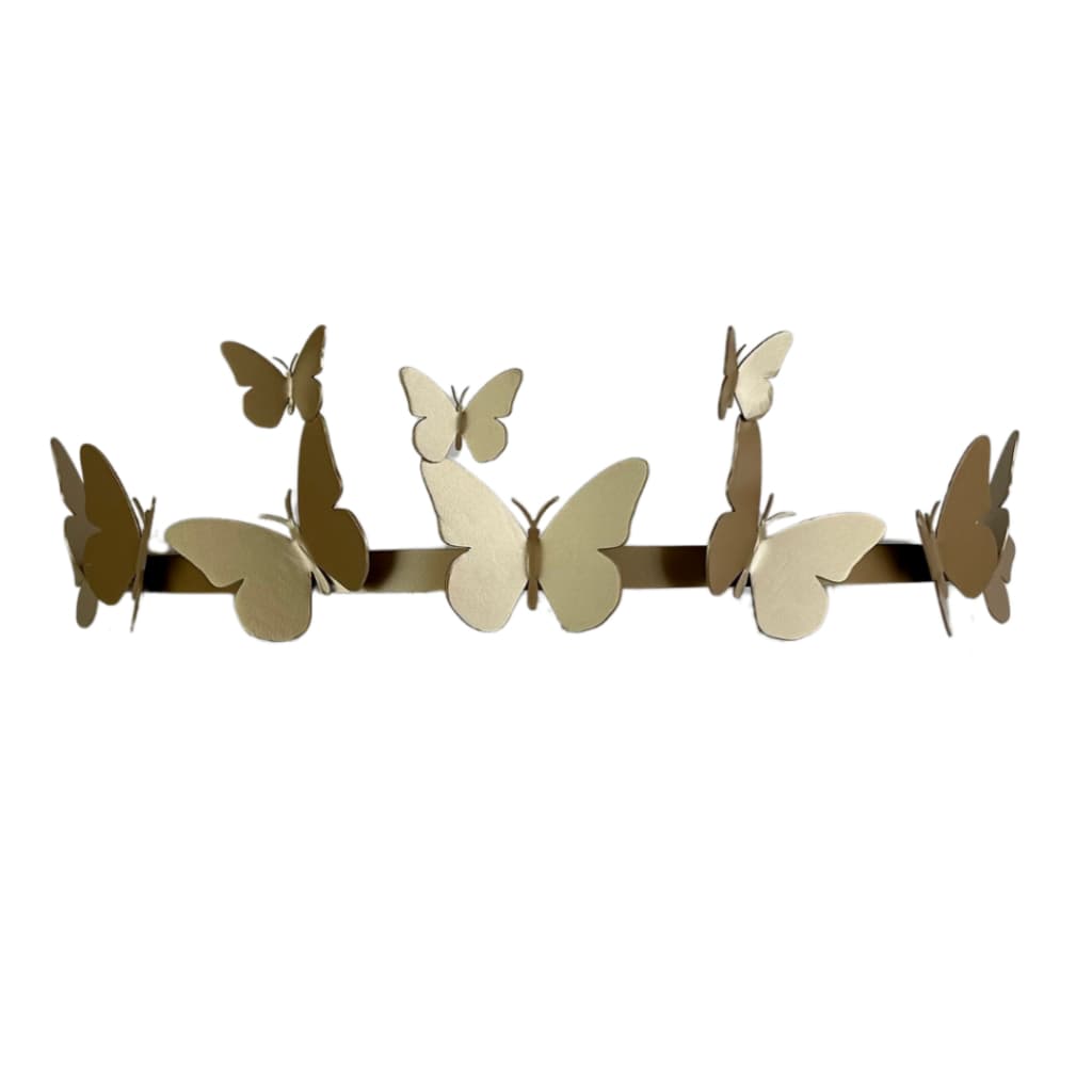 Dossel borboletas em metal sem mosquiteiro