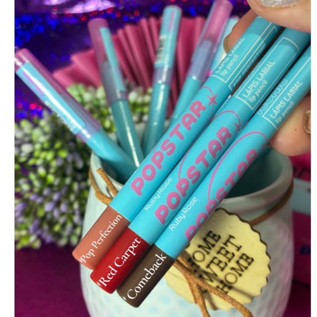 Lápis Labial Ruby Rose Popstar Matte Alta Pigmentação Longa Duração