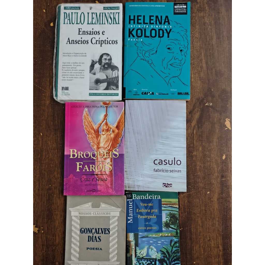Combo com 3 Livros Usados de Literatura Brasileira - Envio Aleatório