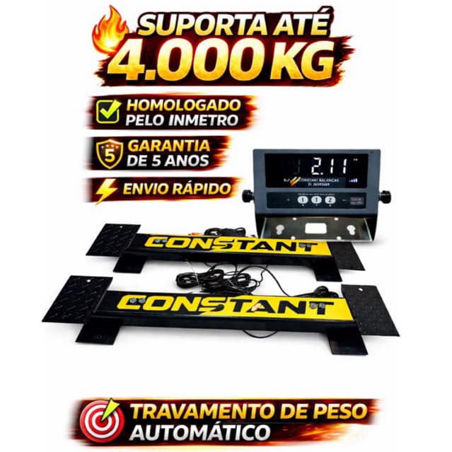 Balança barras de pesagem 4.000 kg