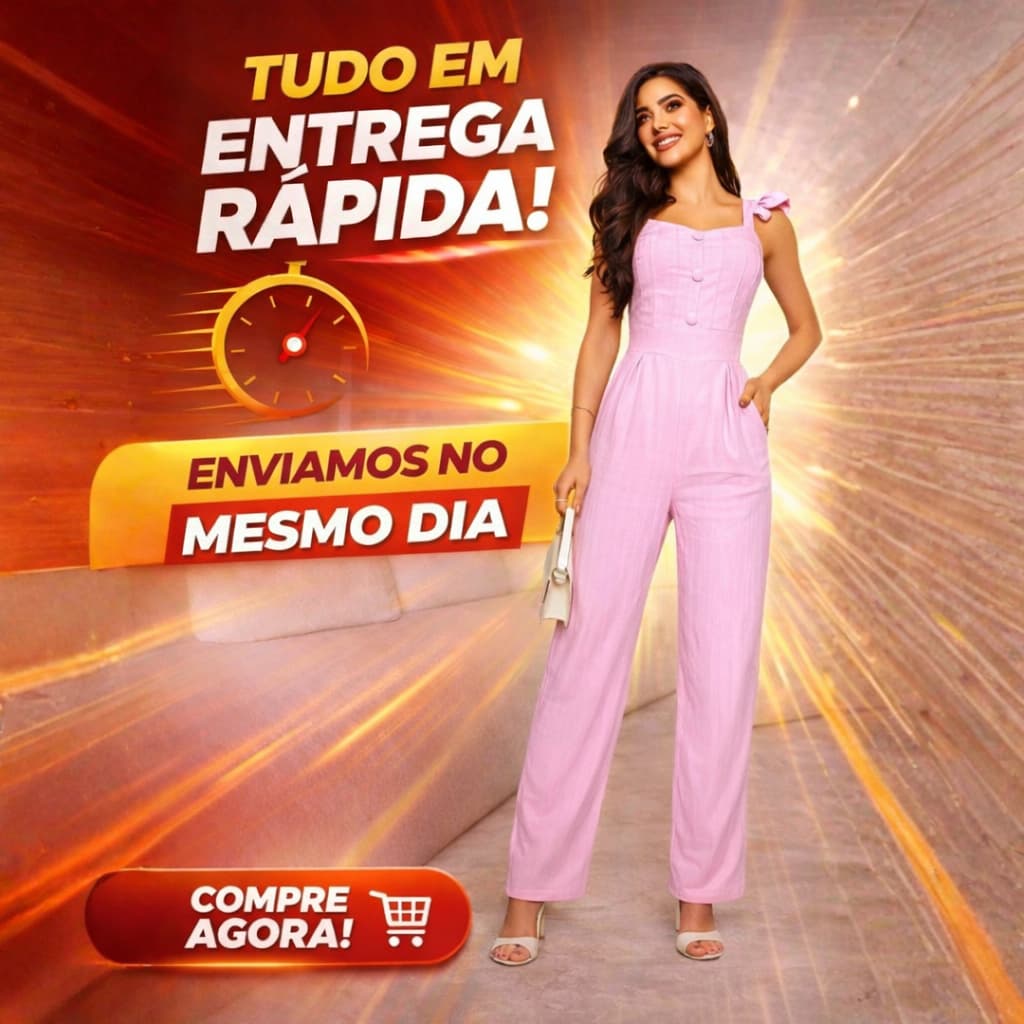 Macacão longo Feminino Que Une Elegância e Liberdade de Movimento!