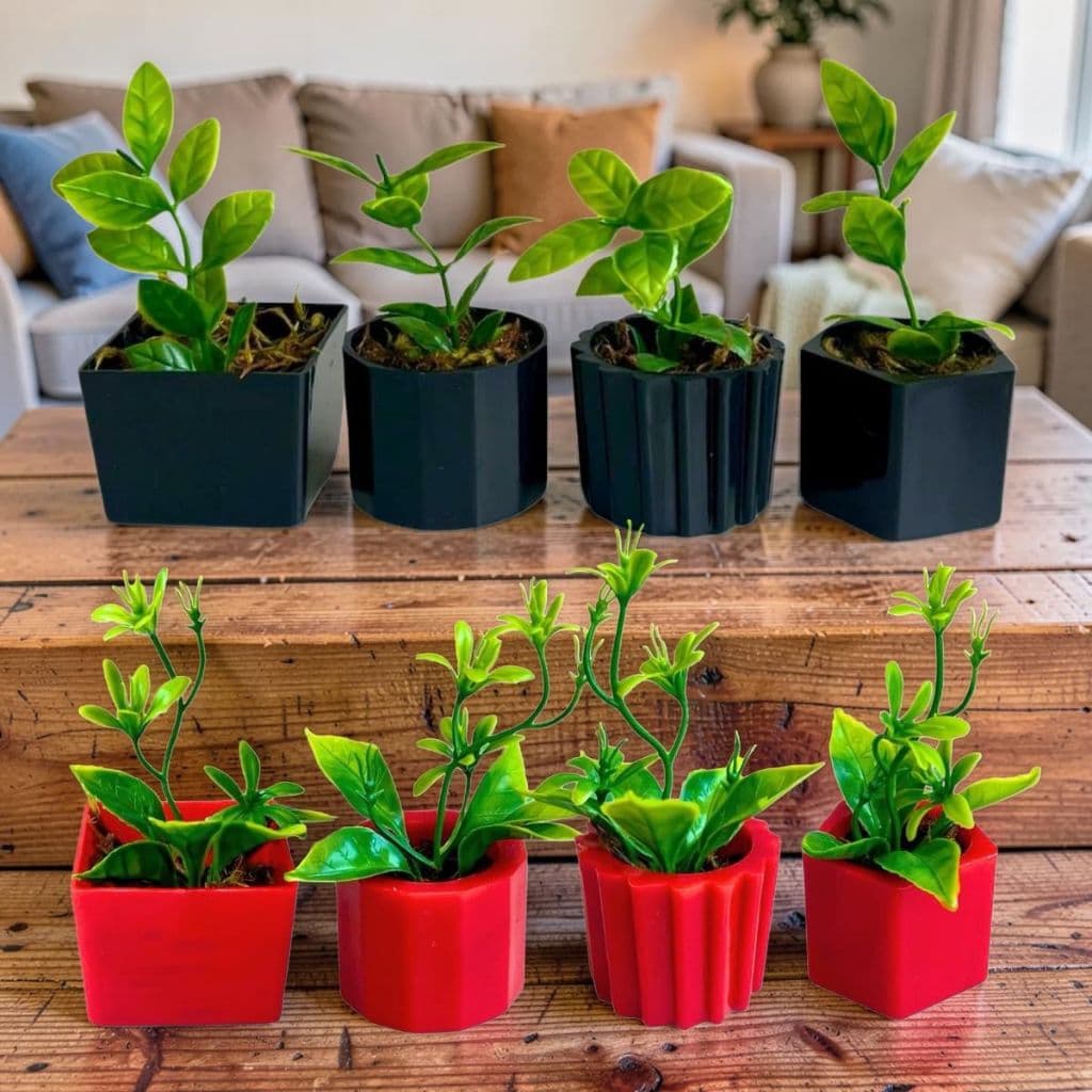 Kit 8 Vasinhos Decoração com Plantinhas