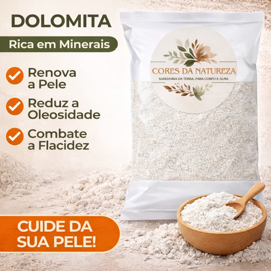 Dolomita em Pó Pura SKINCARE Clareador