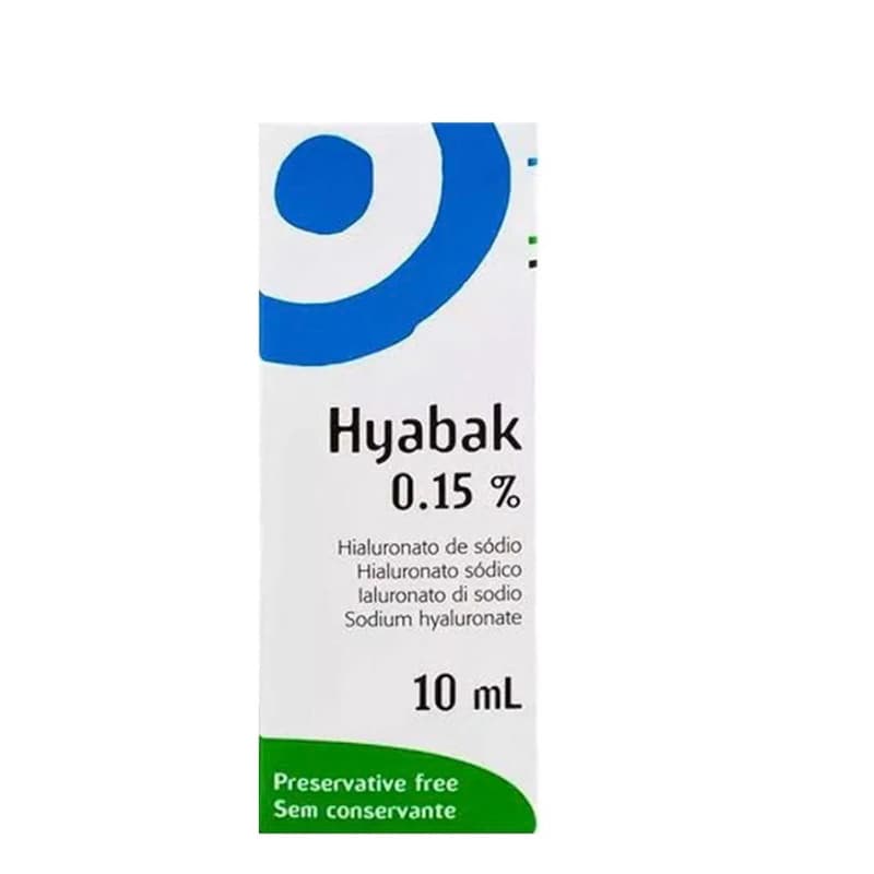 Colirio Hyabak Solução Oftalmica 10ml    3662042000058