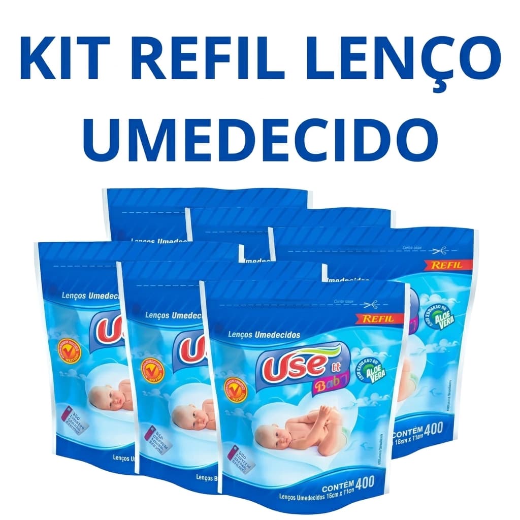 Kit Lenços Umedecidos Refil Use It Baby