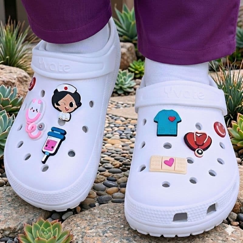 Sandália LEVE enfermeira Eva Profissional da Saúde Antiderrapante Yvate Macia Confortável (Enfermagem)