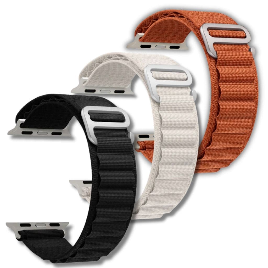KIT 3 PULSEIRA SMARTWATCH PARA APPLE TRIAL LOOP 42MM 44MM 45MM 47MM 49MM APINE LOOP MICROWEAR