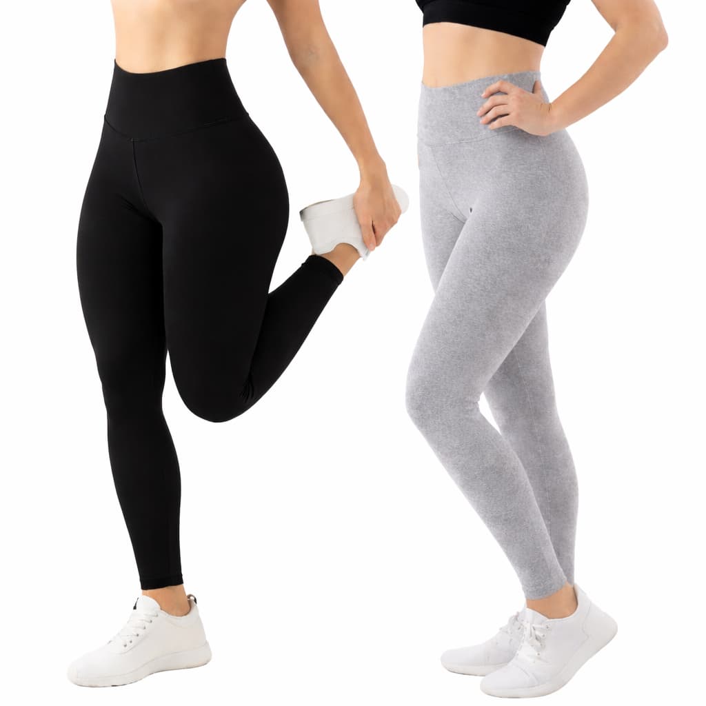 Calça Legging Feminina Tecido Grosso Cos Alto Não Fica Transparente Promoção Leg Academia Fitness