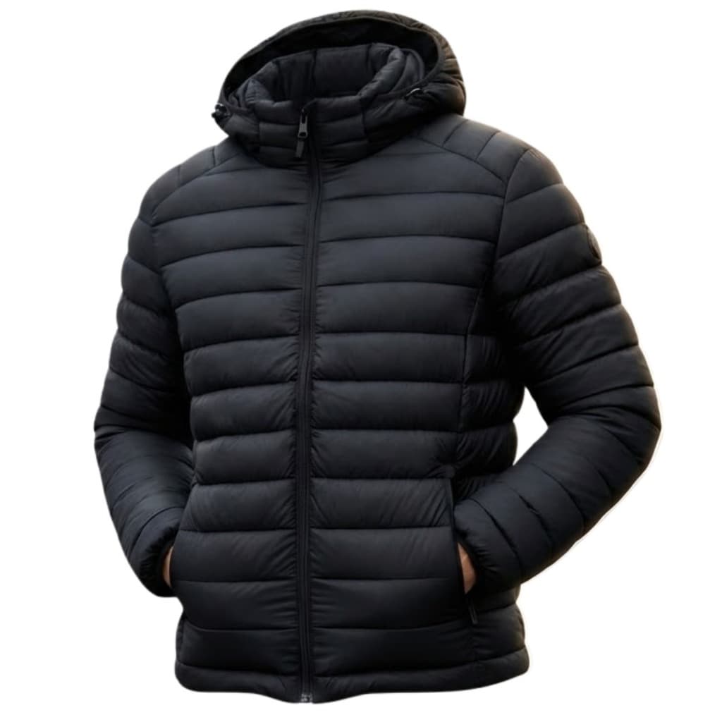 Jaqueta Puffer Bobojaco Masculina Capuz Removível | Inverno Quente e Estilosa