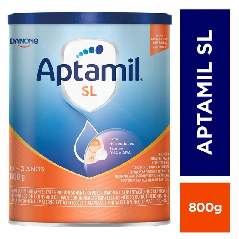 Fórmula Infantil 800g Sem Lactose – Nutrição Completa Lata Original