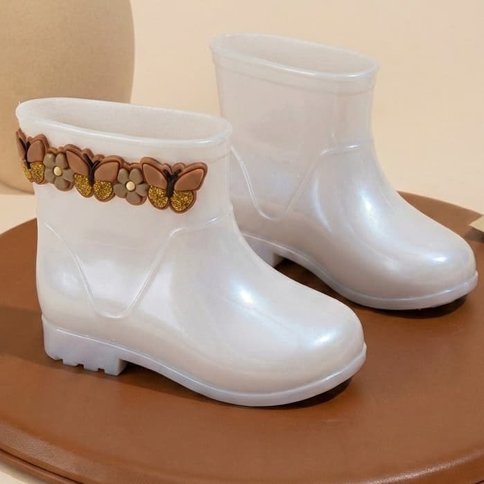 Galocha Chuva Infantil para terra Menina Feminina Bota Criança Leve Confortável Solami