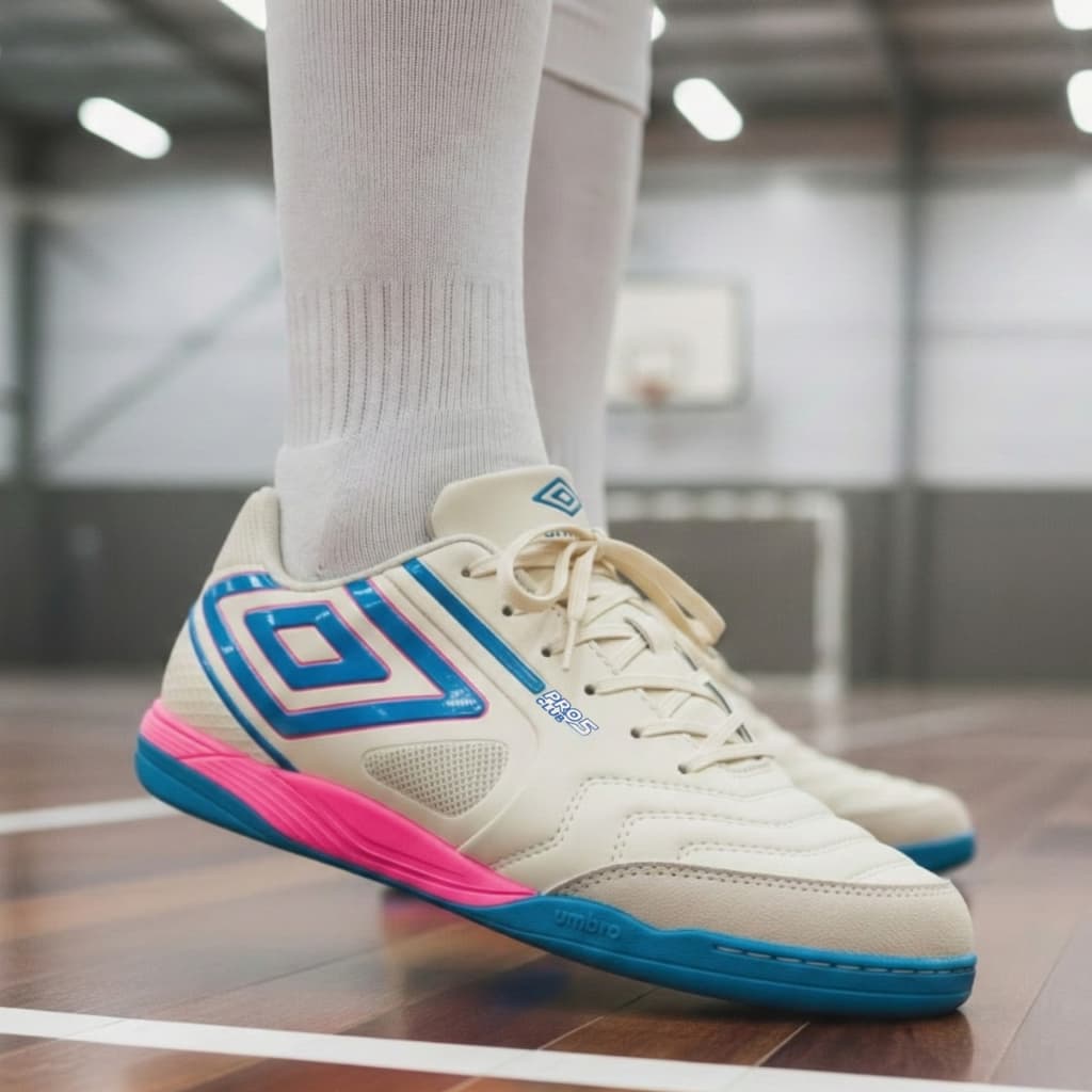Chuteira Futsal Umbro Pro 5 Bump Club Indoor Quadra Amortecimento Conforto Futebol