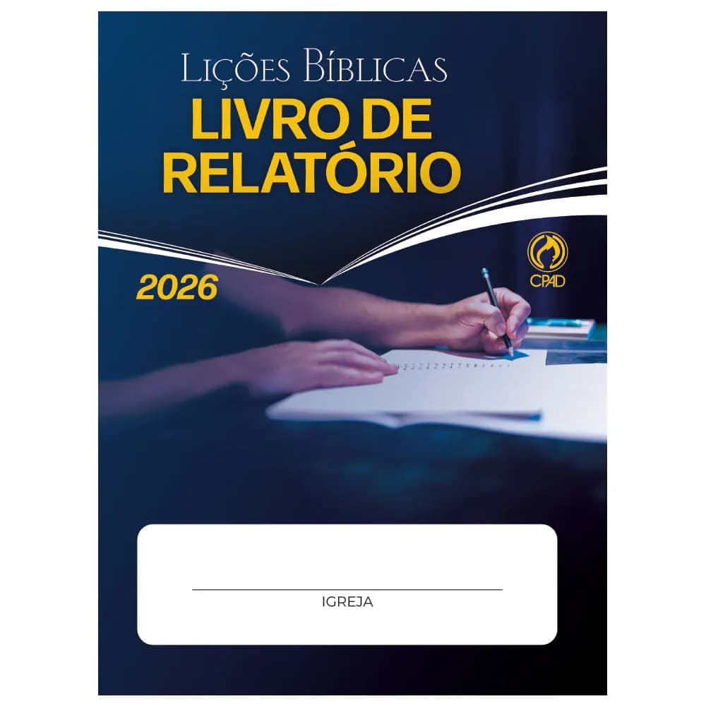 Livro De Relatório Para Escola Dominical | Cpad 2025 | Registro De Atividades, Frequência E Desempenho De Alunos