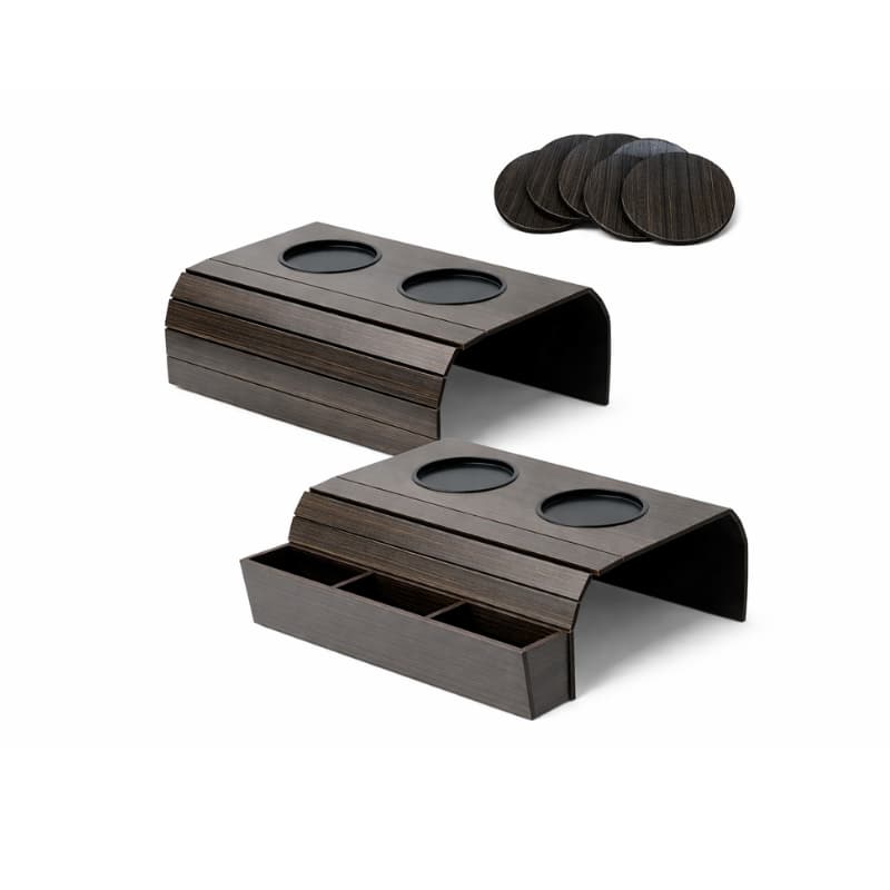 Kit Esteira Suporte Porta Controle e Copos Para Sofá Frexivel Varias Cores