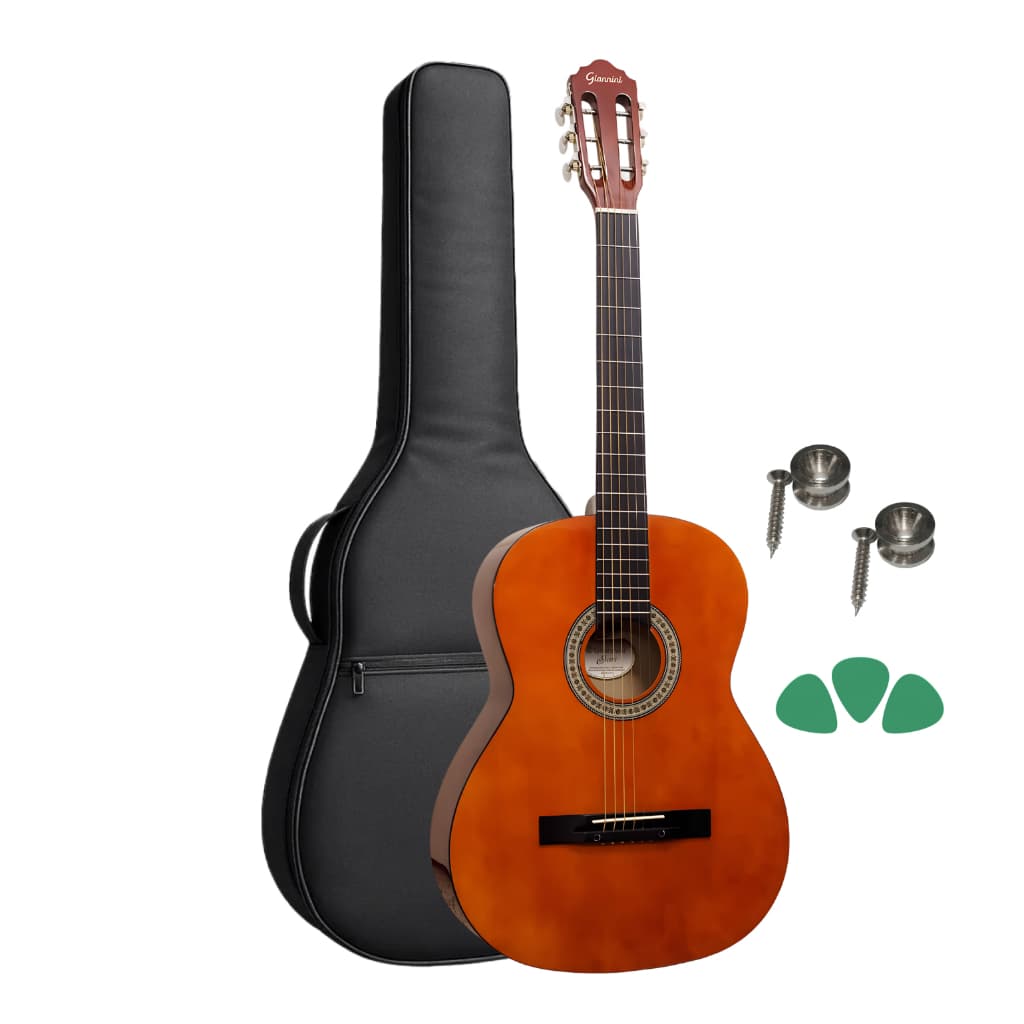 Violão Giannini Start S14 Aço + Capa + Paletas S14 N Natural